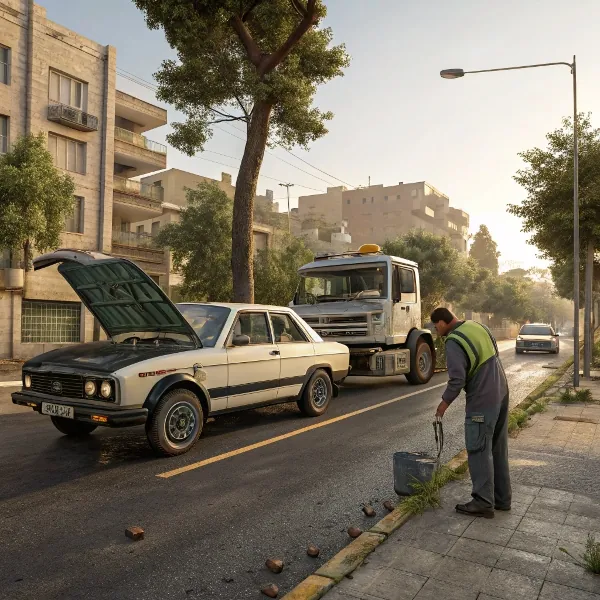 امداد خودرو عزیزی خدمات یدک کشی و تعمیر در محل در تهران لویزان